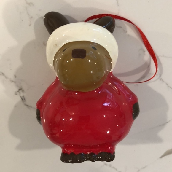 🎄Vintage plastic papier-mâché Christmas ornaments snowman  elf dog set (4) - Picture 6 of 9